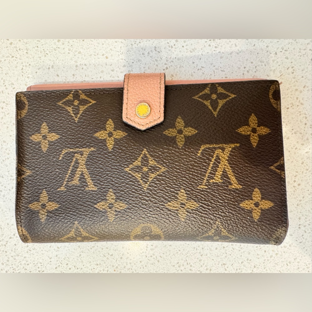 Louis Vuitton Brown and Pink Wallet